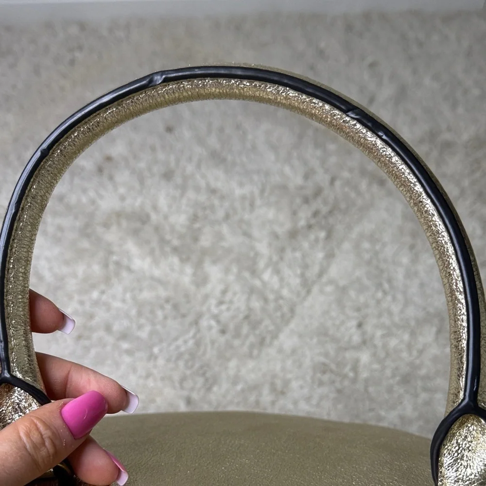 Like New Tory Burch Gold Kira Top Handle Satchel
